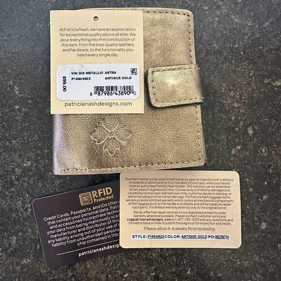 💛 Patricia Nash Leather Astra Wallet - Picture 7 of 8